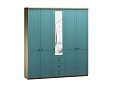 Шкаф распашной София РАХ-17 МДФ Аквамарин