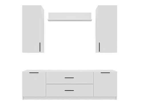 Стенка Лорена Пакс ТВ-стенка 3 Белый - фото 3