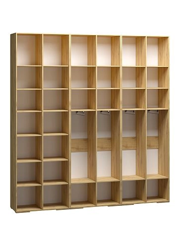 Шкаф распашной Брей-3 с антресолью Кашемир/Дуб Золотистый - фото 4