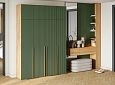Шкаф распашной Лоренсе-4 с антресолью Шарли Green