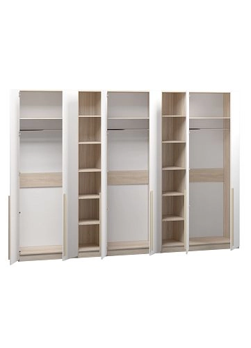 Шкаф распашной Хейсон-18 Белый Дуб Сонома - фото 4