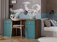 Письменный стол Скарабей-6 Аквамарин