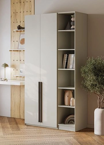 Шкаф распашной Хейсон-23 Кашемир Черный - фото 2