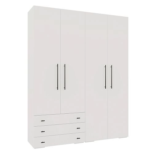 Шкаф распашной Калифорния-Стиль-8 Белый - фото 4