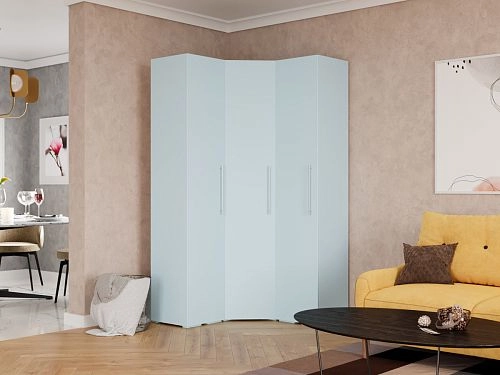 Шкаф угловой Калифорния-Стиль-10 Сумеречный Голубой - фото 1