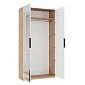 Шкаф распашной Астрис-3 с зеркалом Белый