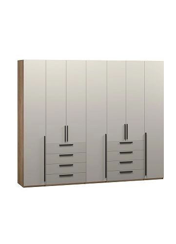 Шкаф распашной Хейсон-2 Кашемир Блэквуд Ячменный - фото 3