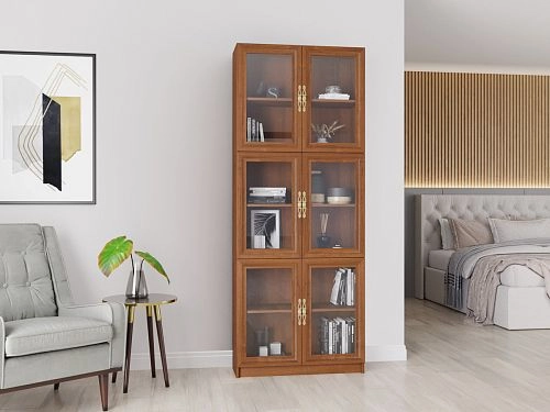 Шкаф книжный Карлос-024 Орех Экко - фото 1