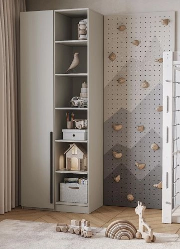 Шкаф распашной Хейсон-27 Кашемир Черный - фото 2