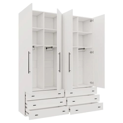 Шкаф распашной Калифорния-Стиль-9 Белый - фото 2