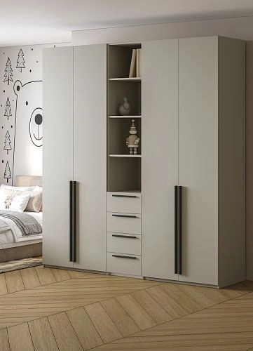 Шкаф распашной Хейсон-21 Кашемир Черный - фото 2