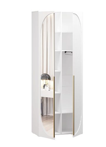 Шкаф распашной Брей-1.1 Белый - фото 3