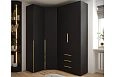Шкаф угловой Мори-13 Черный