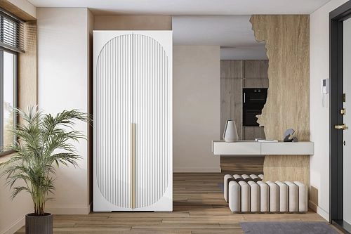 Шкаф распашной Брей-1 Белый - фото 1