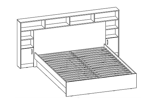 Кровать Алина ЛДСП, ширина-180