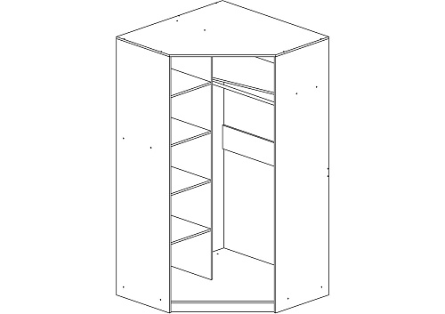 Шкаф угловой Оскар-17