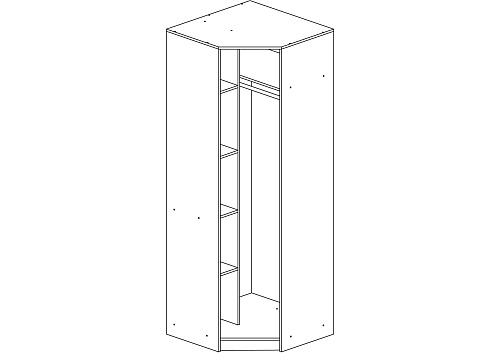 Шкаф угловой Оскар-5