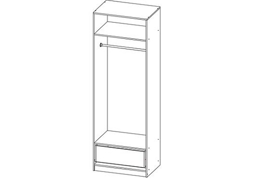 Шкаф распашной Карлос-031 Белый