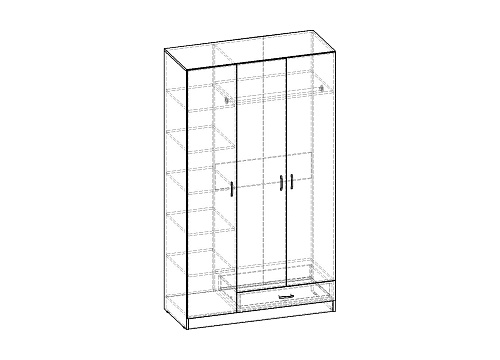 Шкаф распашной Рио-3.6