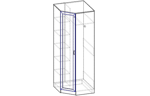 Шкаф угловой Горизонт-М ШРУ.002.800-05